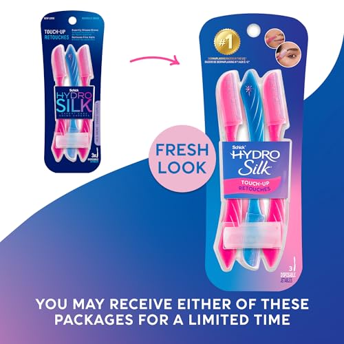 Schick Hydro Silk Touch-Up Razor 3 Count, Pack of 1