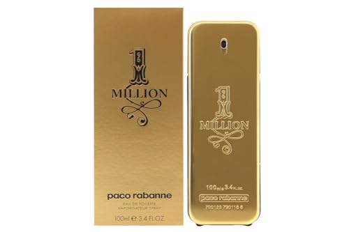 Paco Rabanne 1 Million Fragrance For Men - Fresh And Spicy - Notes Of Amber, Leather And Tangerine - Adds A Touch Of Irresistible Seduction - Ideal For Men With Rebellious Charm - Edt Spray - 3.4 Oz
