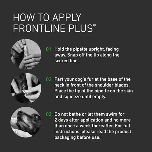 FRONTLINE Plus Flea & Tick Treatment for Medium Dogs - 6 Pipettes