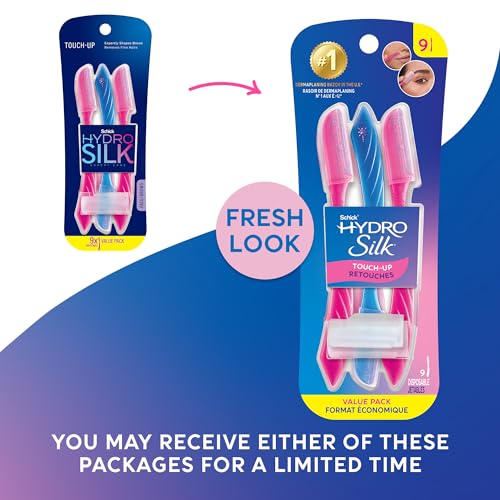 Schick Hydro Silk Touch-Up Razor 3 Count, Pack of 1