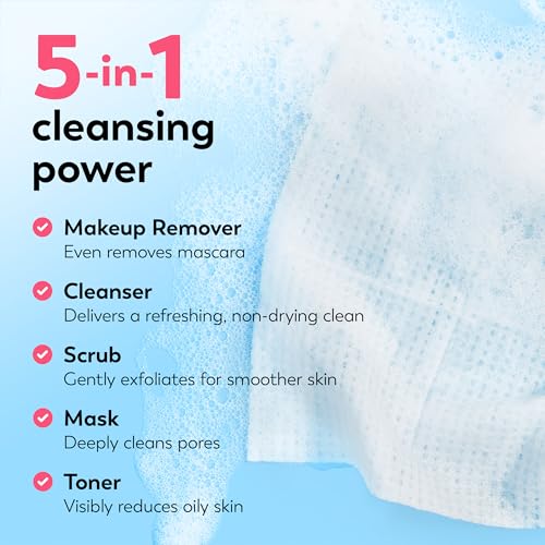 Olay Makeup Remover Wipes, Daily Facials Hydrating Face Cleanser for Normal to Dry Skin, Alcohol & Fragrance Free, Soft Face Wash Towels, Travel Essentials for Women, Convenient Dry Cloths, 66 ct