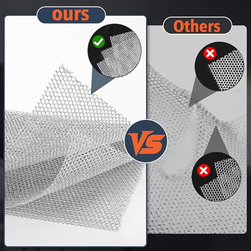 3 Layers Wire Dishwashing Rag 15PCS- Non Scratch Wire Dishcloth Home Essentials-Reusable Steel Wool Scrubber Washcloths,Dish Towels for Kitchen and Dishcloths Set for Pans Sinks & Cookware