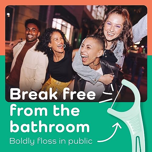 Plackers Micro Line Dental Floss Picks, Fold-Out FlipPick, Tuffloss, Mint, 36 Count