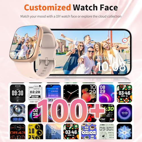 2026 Upgraded Smart Watch Alexa Built-in【1.83" HD Touchscreen】【BT5.3 Call, 100+ Sports Modes & IP68 Waterproof】 Fitness Tracker 24/7 Heart & Sleep Monitor for Android iOS Men Women