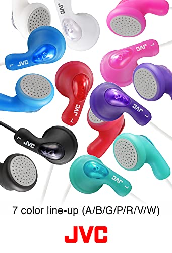 JVC Gumy In-Ear Wired Headphones Earphones Compatible with iPod, iPhone, Samsung - Blue