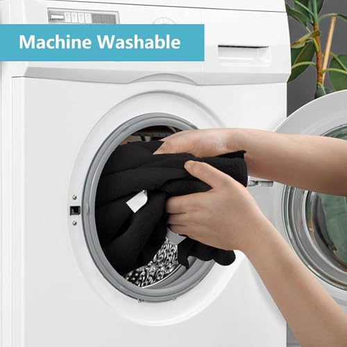 HOMEXCEL Black Microfiber Cleaning Cloth, 8 Pack Cleaning Towels for Kitchen, Lint Free, Scratch-Free, Highly Absorbent, and Reusable Cleaning Rags for House, Window and Glass, Cars, 11.5 X11.5 inch