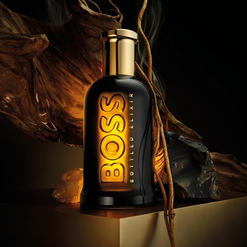 Hugo Boss Bottled Elixir Parfum – Woody Men's Cologne – With Notes of Incense, Vetiver & Cedarwood Essence – Long Lasting Fragrance