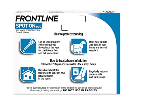 FRONTLINE Spot On Flea & Tick Treatment for Medium Dogs (10-20kg) - 6 Pipettes & FRONTLINE WORMER for Dogs - 2 Tablets