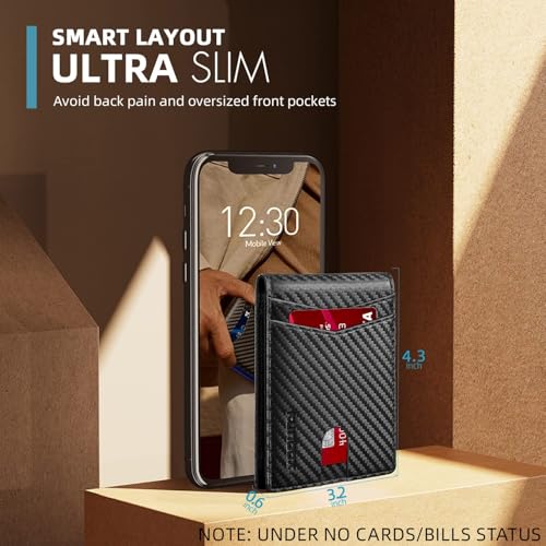 RUNBOX Wallet for Men Slim Rfid Leather 2 ID Window With Gift Box | Slim, Rfid, 2 ID Window, With Gift Box, Slim, Rfid