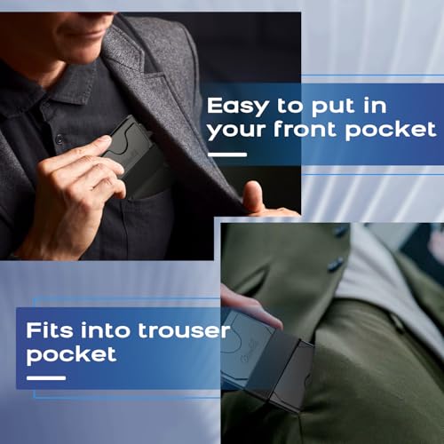 Zitahli Card Holder Wallets for Men - Slim Wallet Holds 6+6 Cards, Metal Card Holder, Minimalist RFID Blocking Wallets with Pop-Up Function, Ultra-Thin, Men's Accessories, Gifts for Him