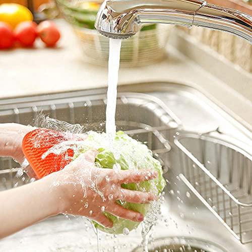 3PCS OstWony Silicone Dish Sponges, Super Food-Grade Silicone Sponges, Multi-Purpose and Efficient Sponge Kitchen Gadgets, Especial Delicate Kitchen Sponge Brush