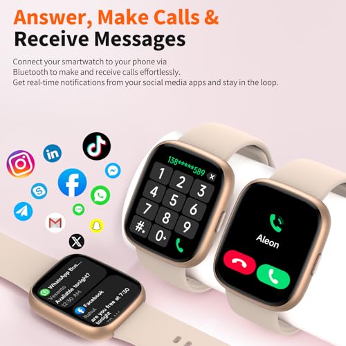 2026 Upgraded Smart Watch Alexa Built-in【1.83" HD Touchscreen】【BT5.3 Call, 100+ Sports Modes & IP68 Waterproof】 Fitness Tracker 24/7 Heart & Sleep Monitor for Android iOS Men Women