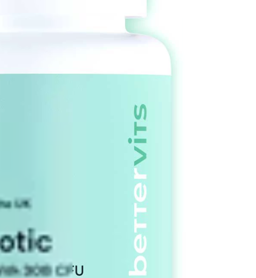 Bettervits Probiotic Complex. 30B CFU, 10 Strains and Prebiotic - 30 Capsules