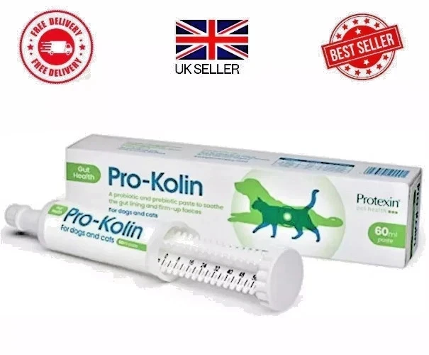 Protexin pet health Pro-Kolin for Dogs and Cats Probiotic Paste and Syringe,60ml