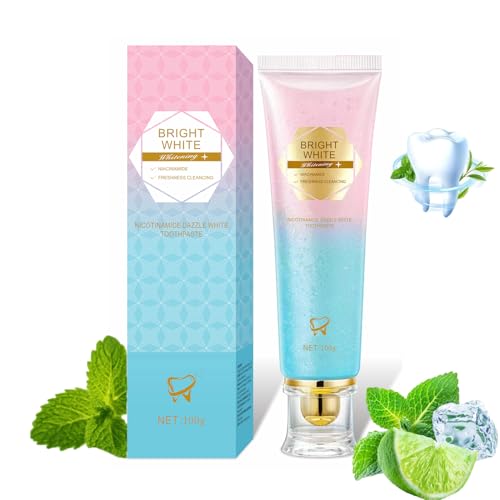 Niacinamide Whitening Toothpaste, Niacinamide Toothpaste Intensive Whitens Teeth, Protects Enamel, Removes Stains & Refreshes Breath, Daily Oral Care at Home Mint Flavor (1)