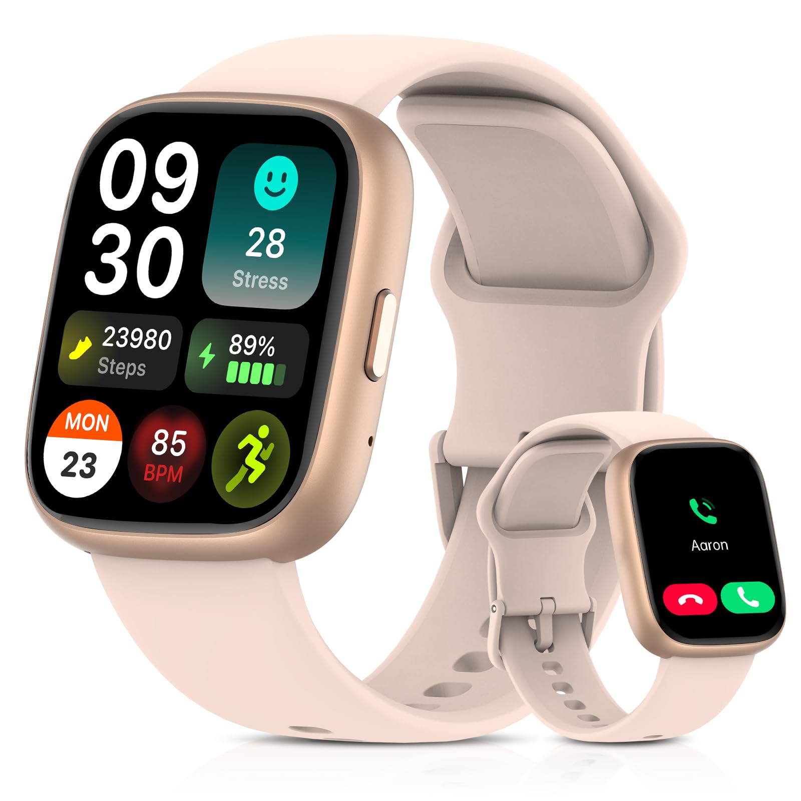 2026 Upgraded Smart Watch Alexa Built-in【1.83" HD Touchscreen】【BT5.3 Call, 100+ Sports Modes & IP68 Waterproof】 Fitness Tracker 24/7 Heart & Sleep Monitor for Android iOS Men Women