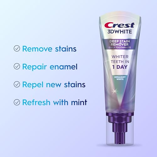 Crest 3DWhite Brilliance Deep Stain Remover Brilliant White Toothpaste - 3.1oz/2pk