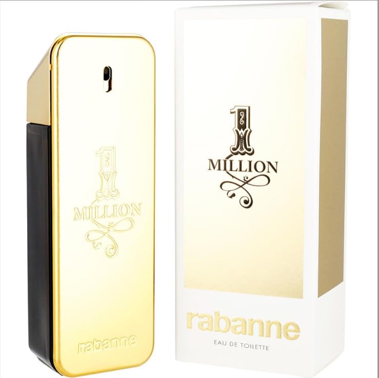 Paco Rabanne 1 Million Fragrance For Men - Fresh And Spicy - Notes Of Amber, Leather And Tangerine - Adds A Touch Of Irresistible Seduction - Ideal For Men With Rebellious Charm - Edt Spray - 3.4 Oz