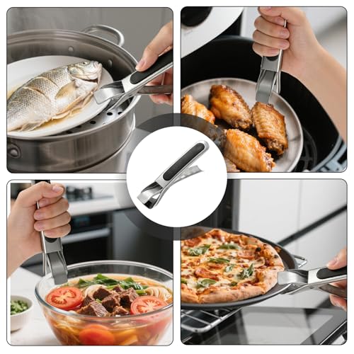 2 Pcs Multi-Purpose Anti-Scald Bowl Clips And Hot Plate Gripper,Anti Scald Bowl Holder Clip,Multi-Function Anti-Scald Bowl Clip For Moving Hot Bowls,Plates,Pizza Pans From Microwave,Air Fryer & Oven